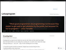 Tablet Screenshot of letusprogram.com